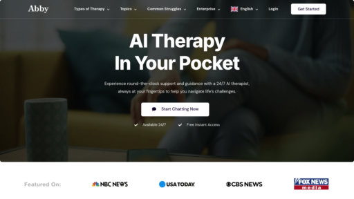 Abby - Compañero de bienestar mental 24/7, apoyo personalizado y conversaciones seguras - Logo