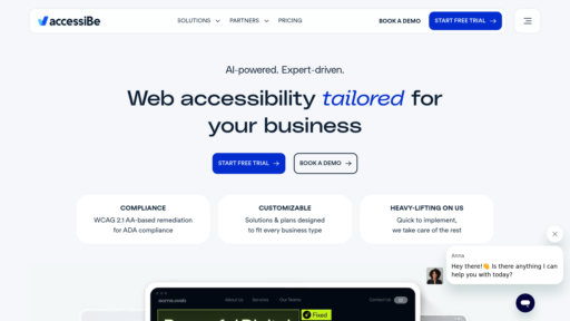 accessiBe - Plataforma de accesibilidad web automatizando cumplimiento de normas - Logo