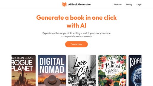 AI Book Generator - Generador de libros IA - Crea libros completos automáticamente en varios idiomas - Logo