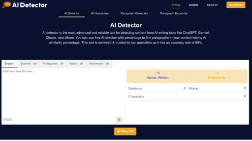AI Detector - Détecteur de contenu IA identifiant textes générés artificiellement - Logo