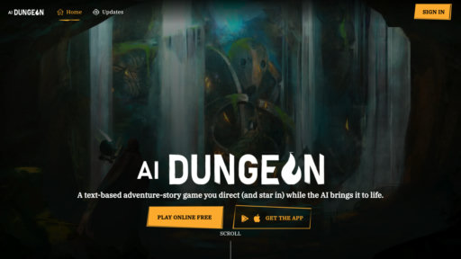 AI Dungeon - Aventura de texto interactiva con historias dinámicas y modo multijugador - Logo