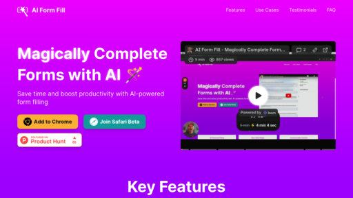 AI Form Fill - Intelligent form auto-fill tool, complete forms with one click - Logo