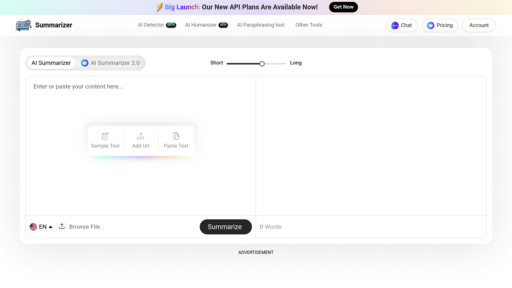 AI Summarizer - Herramienta de resumen inteligente - Reescribir y crear contenido multilingüe - Logo