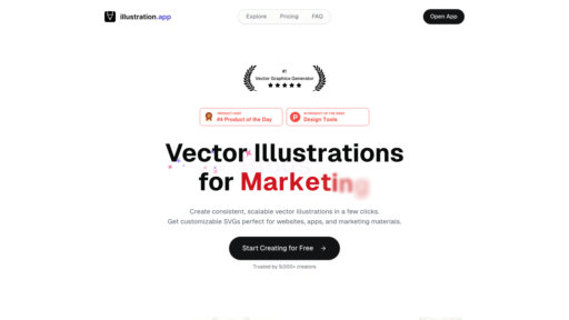 AI Vector Illustration Generator - Generate custom vector illustrations from text with editable SVG files - Logo