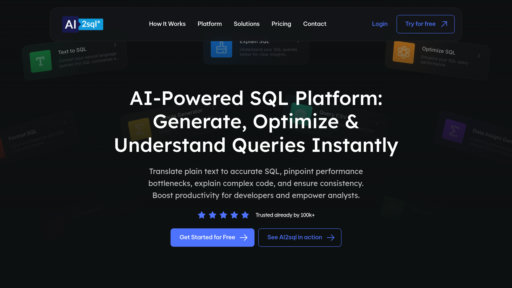 AI2SQL - Convert natural language to SQL queries, support multiple database platforms - Logo