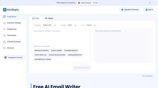 AImReply - Asistente de email inteligente: respuestas automáticas multilingües seguras - Logo