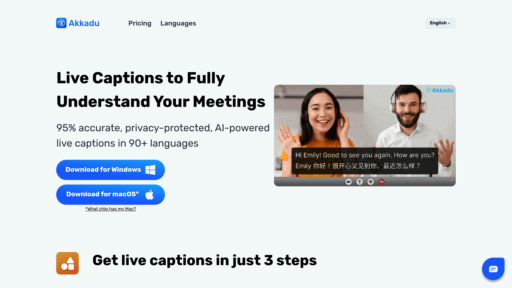 Akkadu AI - Subtítulos multilingües en tiempo real e interpretación remota 90+ idiomas - Logo