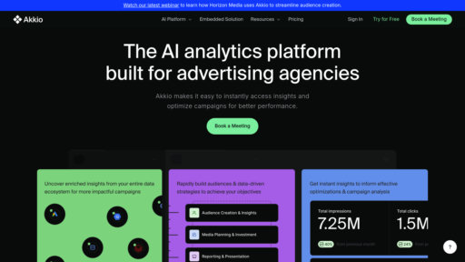 Akkio - Plateforme IA sans code pour modèles prédictifs et analyse automatisée - Logo