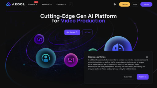 AKOOL - Plataforma IA para generación de video inteligente y avatares multilingües - Logo