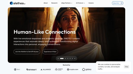 Alethea AI - Create intelligent digital characters with decentralized ownership - Logo