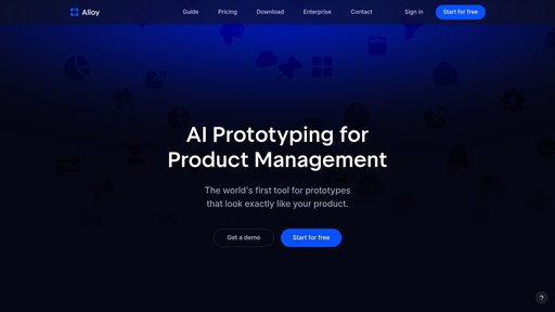 Alloy - Crea prototipos interactivos directamente desde aplicaciones web en vivo - Logo