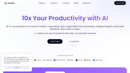 Anakin AI - No-code AI platform with 1000+ apps and automated workflows - Logo