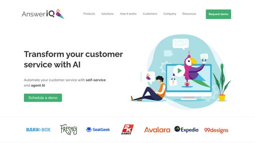 AnswerIQ - Plataforma de servicio al cliente automatizada con enrutamiento inteligente y sugerencias de respuestas - Logo