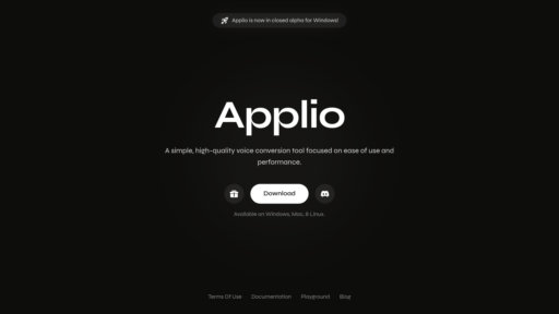 Applio - Herramienta open-source de clonación vocal para conversión natural de voz - Logo