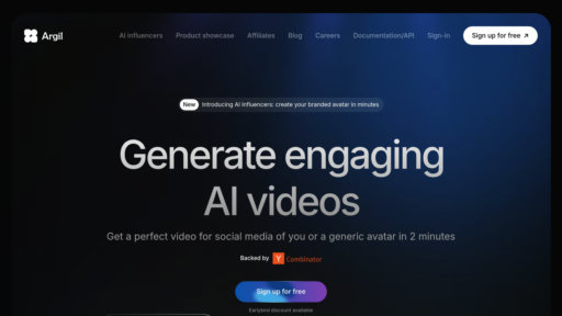 Argil AI - Crea videos con avatares realistas y voces multilingües automáticas - Logo