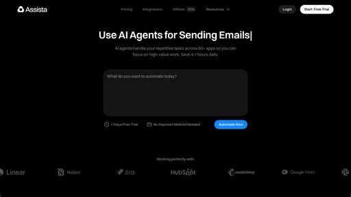 Assista AI - Plataforma automatización workflows con control por voz para apps - Logo
