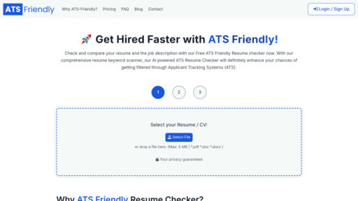 ATS Friendly Resume Checker - Optimización inteligente de CV para compatibilidad ATS y empleos - Logo
