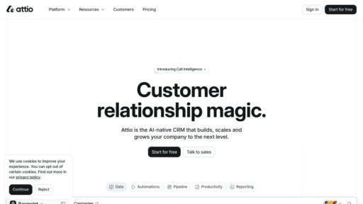 Attio - CRM personnalisable avec automatisation intelligente et analyse prédictive - Logo
