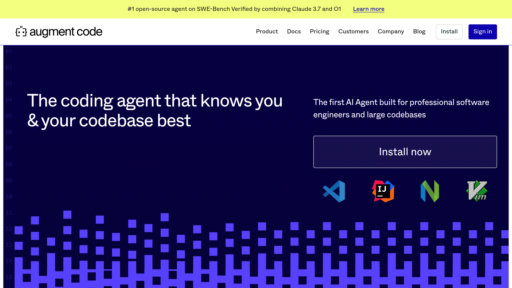 Augment Code - Plataforma de programación empresarial con edición inteligente para desarrollo acelerado - Logo