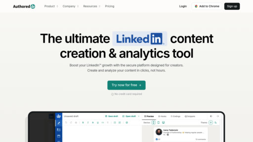 AuthoredUp - Plataforma LinkedIn con programación inteligente y análisis - Logo