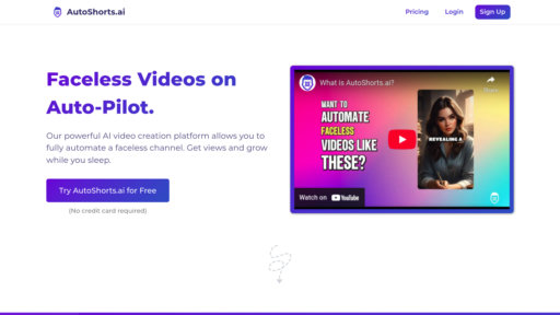 AutoShorts AI - AutoShorts AI: Crée automatiquement des vidéos courtes sans visage - Logo