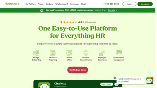 BambooHR - Plataforma de gestión HR para pymes con nómina y contratación automática - Logo