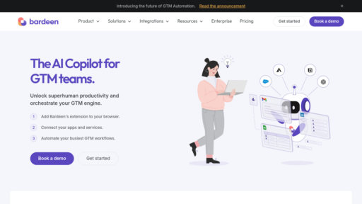 Bardeen AI - Automatisation intelligente des workflows, connecte 100+ applications marketing - Logo