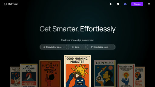 BeFreed - Herramienta de resumen inteligente para libros, podcasts y videos - Logo