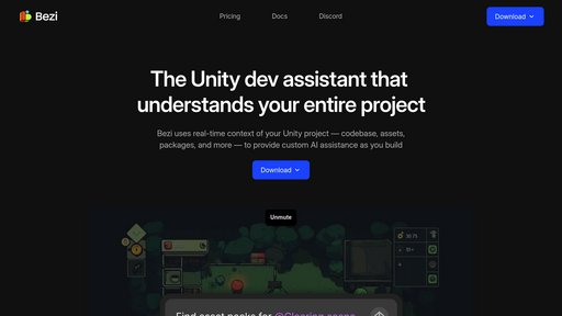 Bezi - Plataforma 3D colaborativa sin código para prototipos interactivos - Logo