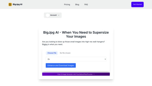 Bigjpg - Amplificador de imágenes 16x sin pérdida de calidad - Logo