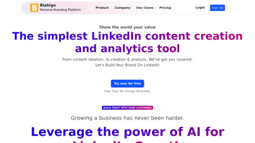 Blabigo - Creación y programación inteligente para potenciar tu marca en LinkedIn - Logo