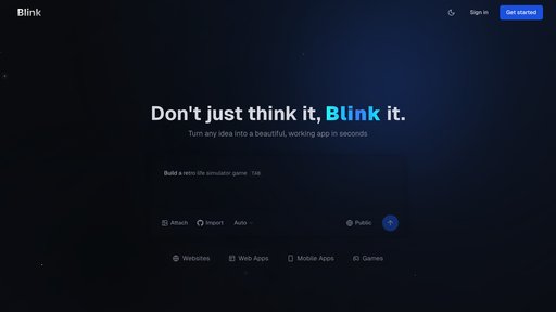 Blink.new - Transform ideas into apps instantly with automated coding - Logo