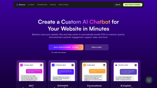 Botsonic - 无代码智能聊天机器人，优化客户支持与互动 - Logo