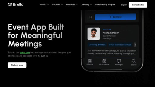 Brella - Plataforma de eventos inteligente con emparejamiento automático y herramientas networking - Logo