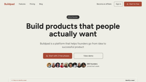 Buildpad - Buildpad: AI Tool for Product Management - Logo