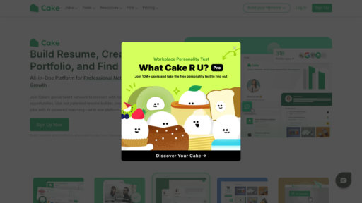 Cake - Creación de CV inteligente y matching de empleo preciso para carrera - Logo
