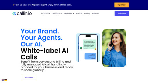 Callin.io - Plateforme vocale intelligente pour appels professionnels multilingues automatisés - Logo