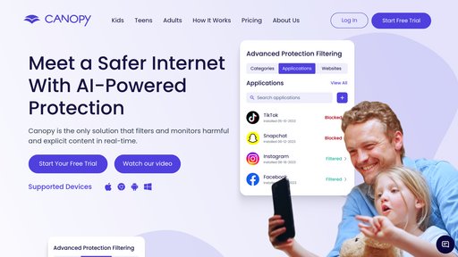 Canopy - Solución inteligente de seguridad digital familiar - Logo