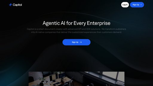 Capitol AI - Plataforma inteligente para generar documentos profesionales con narrativas visuales - Logo