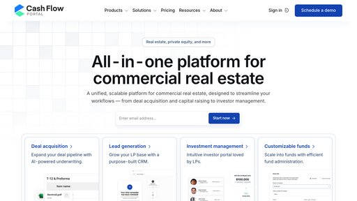 Cash Flow Portal - Plataforma de inversión inmobiliaria: captación automatizada y monitoreo de carteras - Logo