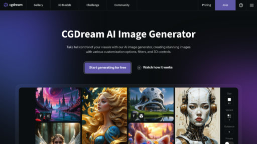 CGDream AI - Herramienta inteligente de conversión 2D a 3D para creación visual profesional - Logo