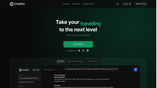 ChatOn AI - Asistente inteligente para creación de contenido y procesamiento documental - Logo