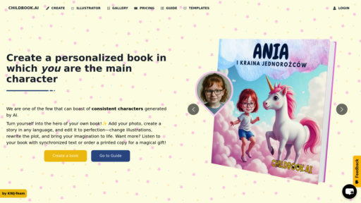 Childbook.ai - Créez des livres d'histoires personnalisés avec illustrations uniques et narration audio - Logo