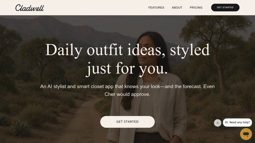 Cladwell - Gestionnaire de dressing intelligent avec recommandations de tenues personnalisées et mode durable - Logo
