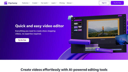 Clipchamp - Éditeur vidéo intelligent intégré à Microsoft avec médias libres de droits - Logo