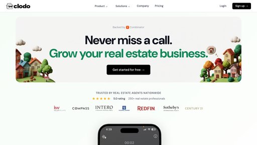 Clodo - Clodo: Intelligent real estate platform with automated lead management - Logo