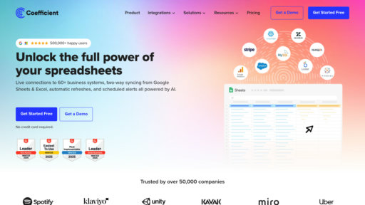 Coefficient - Automate data sync from Sheets & Excel - Logo