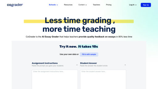 CoGrader - Automated essay grading tool with instant feedback and detailed reports - Logo