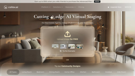 Collov AI - Software de home staging virtual, crea interiores amueblados al instante - Logo
