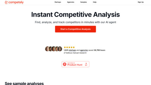 Competely - Plataforma de análisis competitivo automatizado que genera insights de mercado - Logo